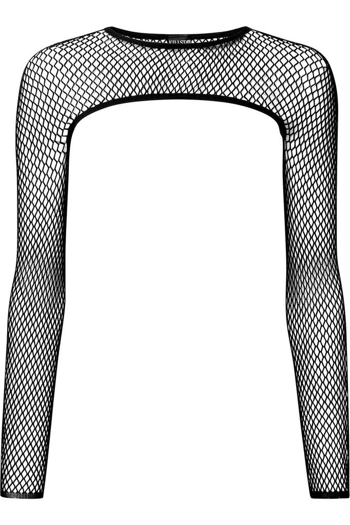 Bite Me Fishnet Bolero [B] - womens tops - VampireFreaks - Killstar