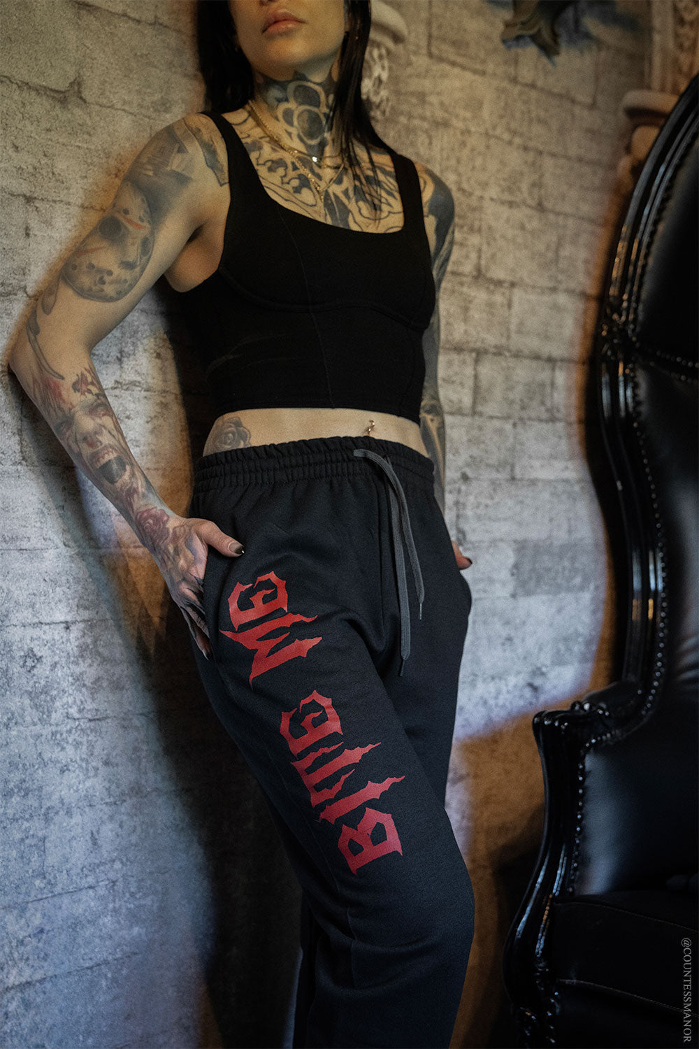 vampire goth joggers