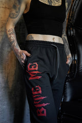 gothic sweatpants made of a cotton blend