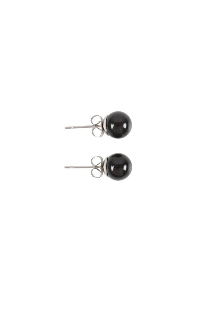 Black Agate Semi Precious Crystal Earrings - jewelry - VampireFreaks - Something Different