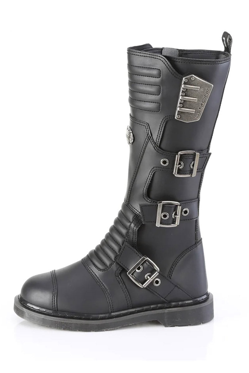 Black Ammo Combat Boots [BOLT405/BVL] - mens shoes - VampireFreaks - Demonia