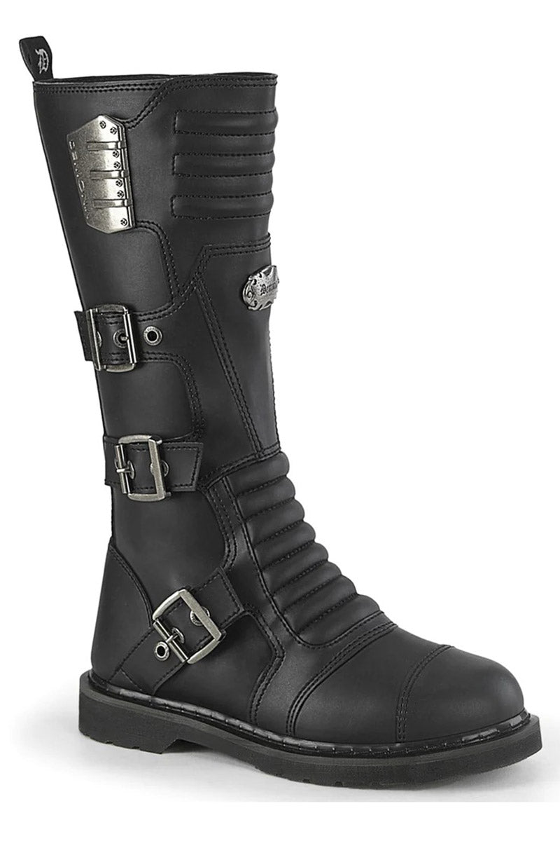 Black Ammo Combat Boots [BOLT405/BVL] - mens shoes - VampireFreaks - Demonia