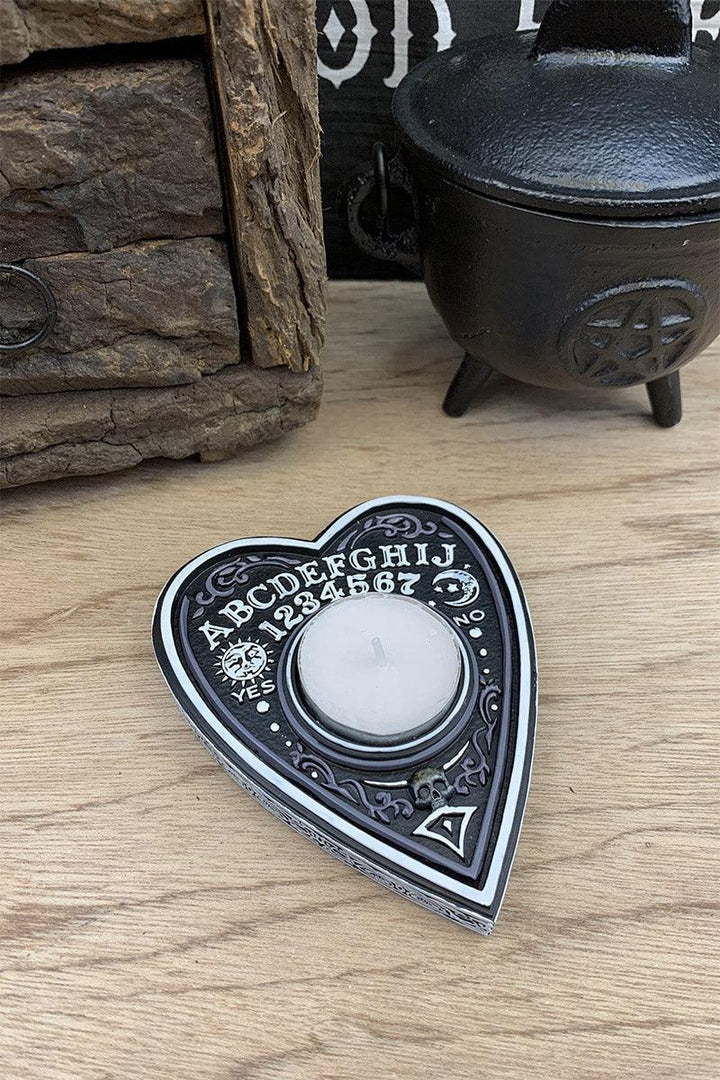 Black and White Spirit Board Tea Light Holder - housewares - VampireFreaks - Nemesis Now