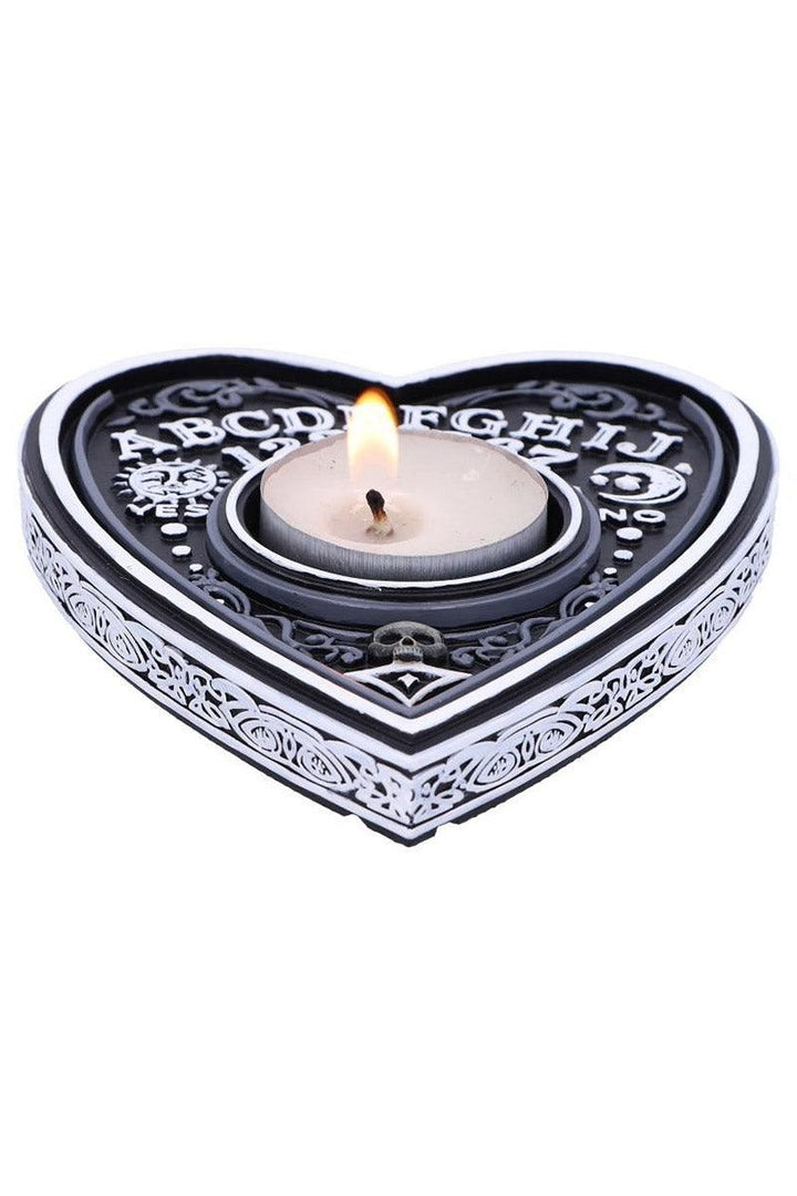 Black and White Spirit Board Tea Light Holder - housewares - VampireFreaks - Nemesis Now