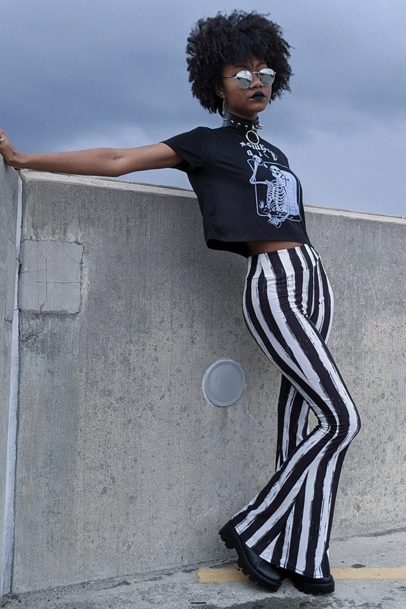 Black and white striped bottoms online