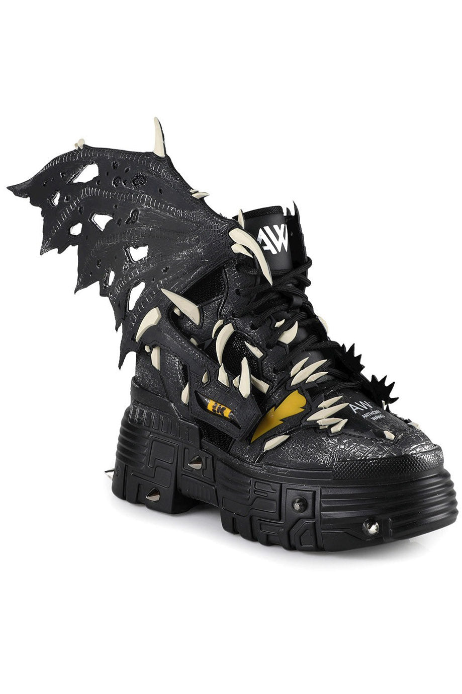 Black Apple Batwings Platforms - womens shoes - VampireFreaks - Anthony Wang