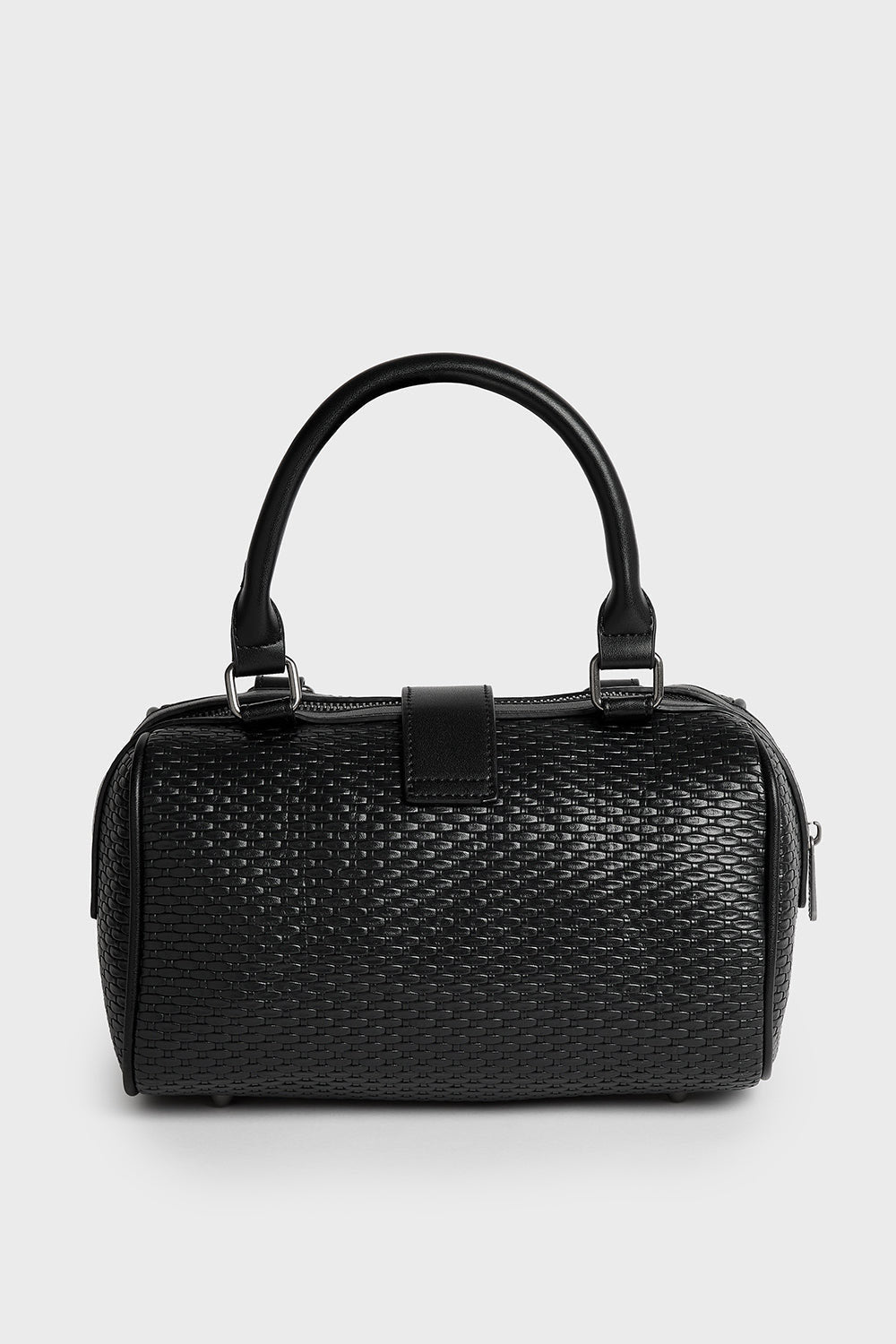 woven black gothic purse