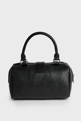 woven black gothic purse