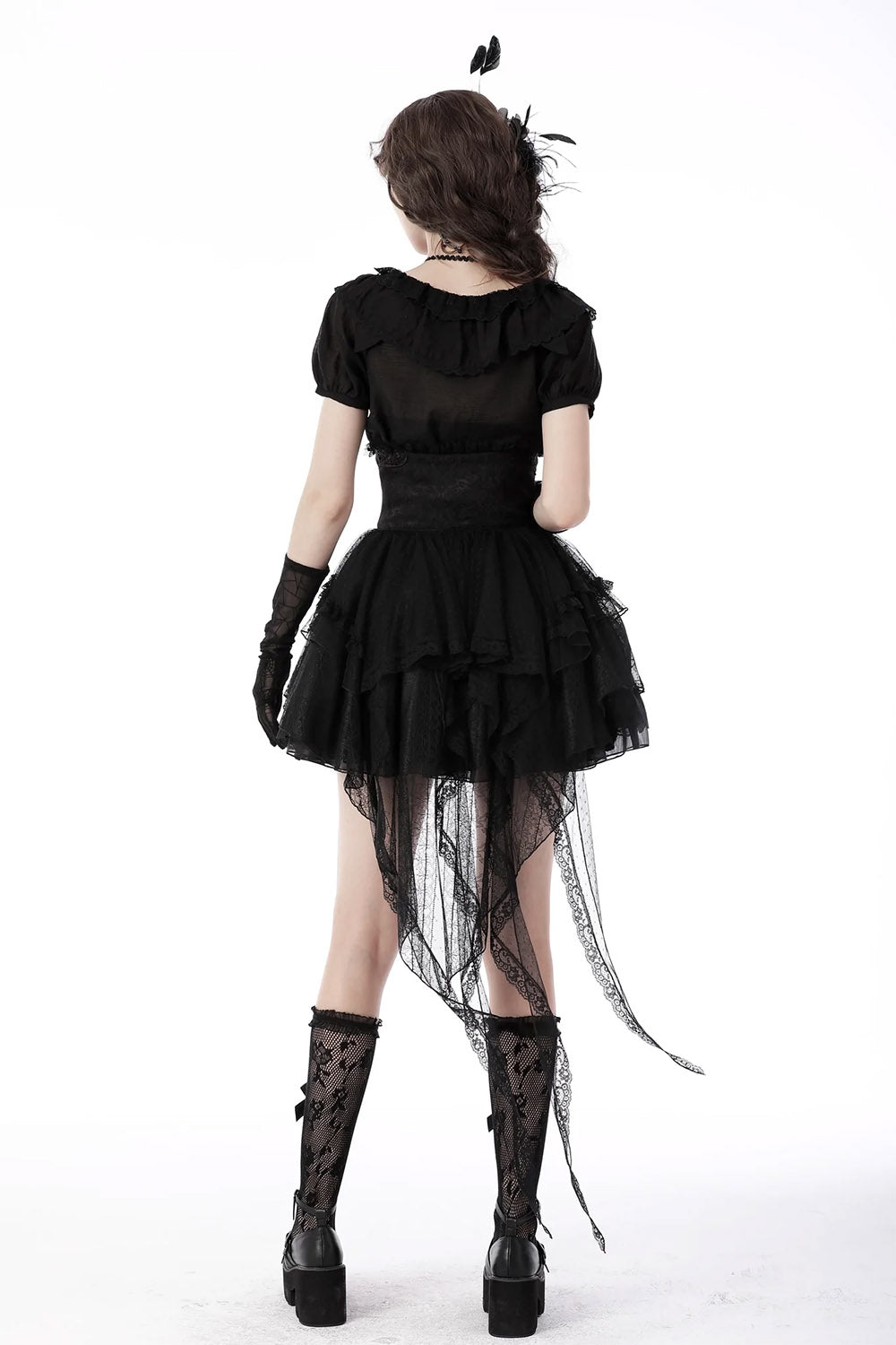 Black Ballet Corset Skirt - skirts - VampireFreaks - Dark In Love