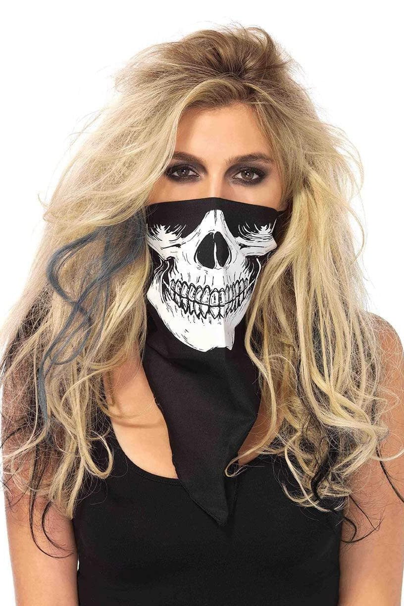 Black Bandit Bandana Mask - face masks - VampireFreaks - Leg Avenue