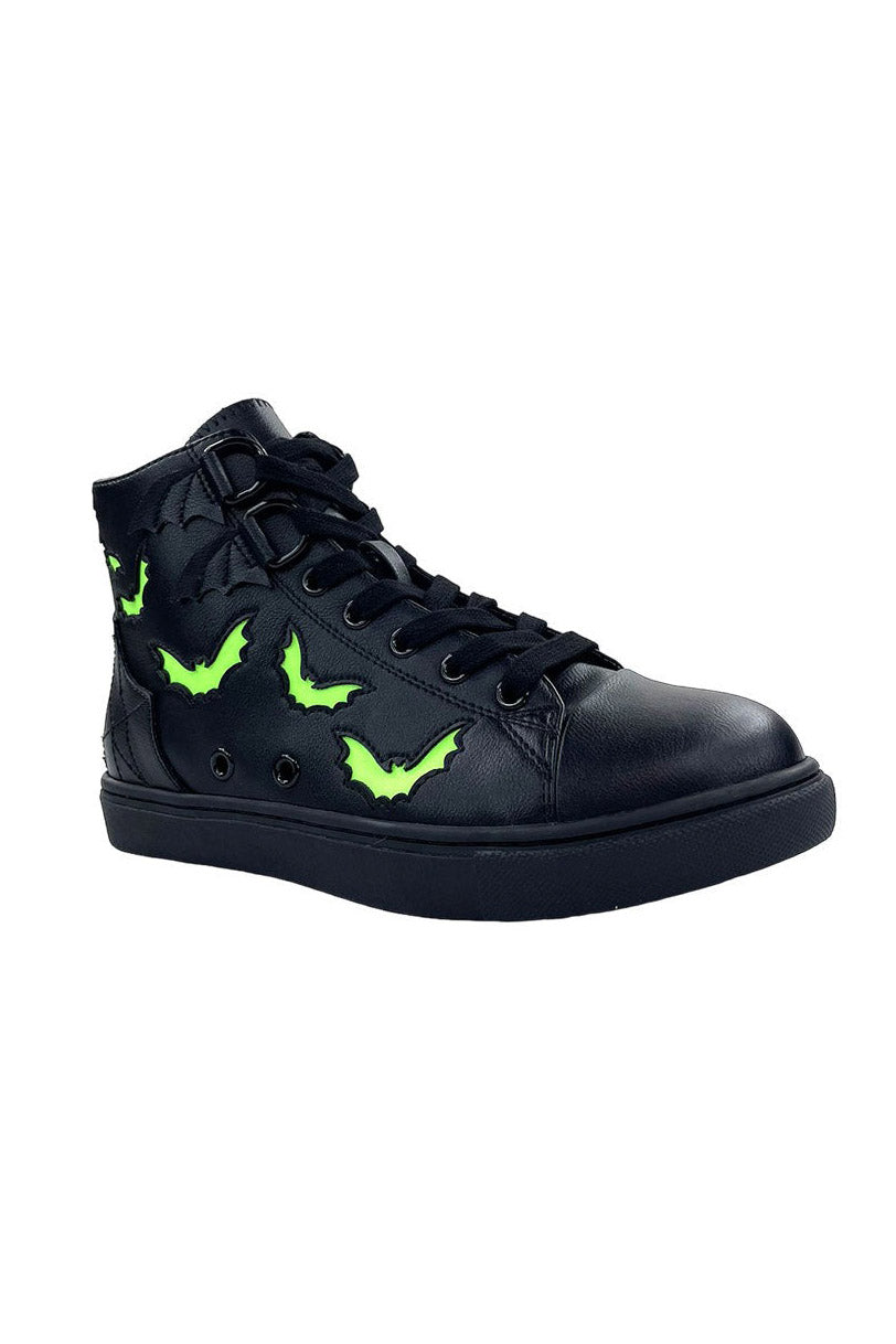 Chelsea Bat Sneakers [Black/Green Glow]