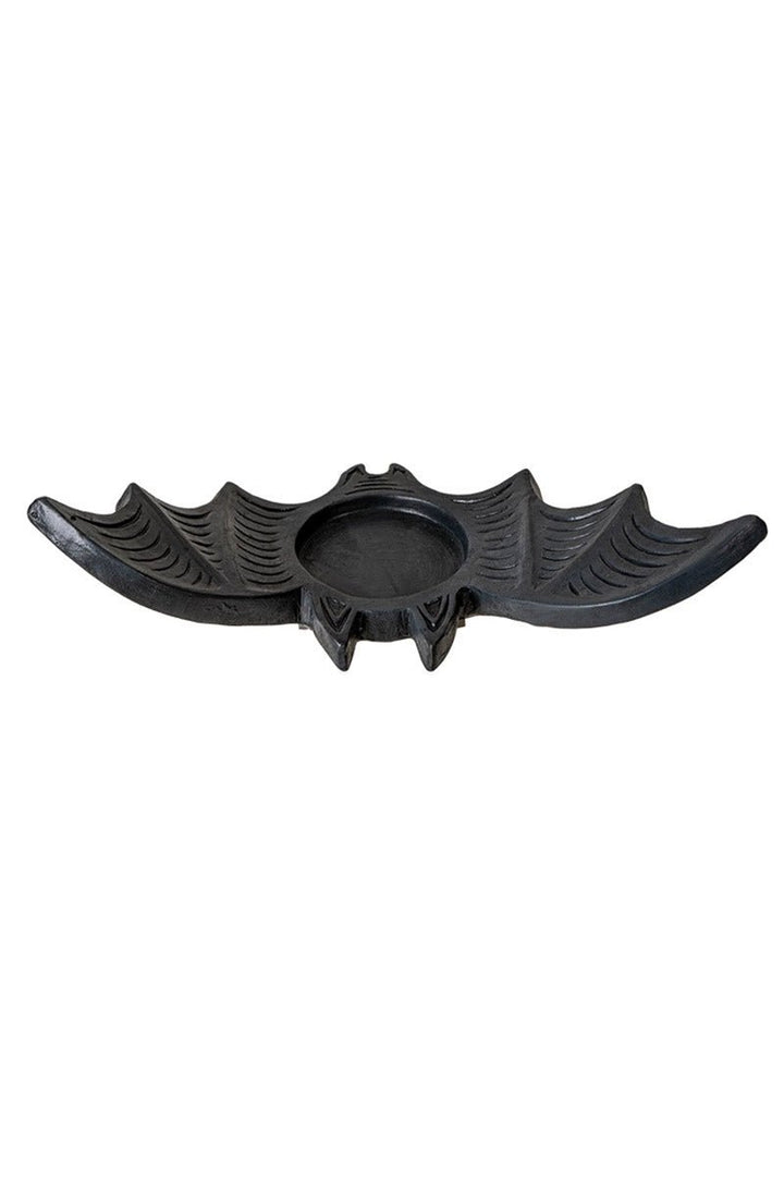 Black Bat Tealight Candle Holder - housewares - VampireFreaks - Pacific Giftware