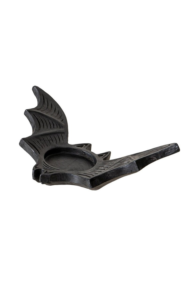 Black Bat Tealight Candle Holder - housewares - VampireFreaks - Pacific Giftware