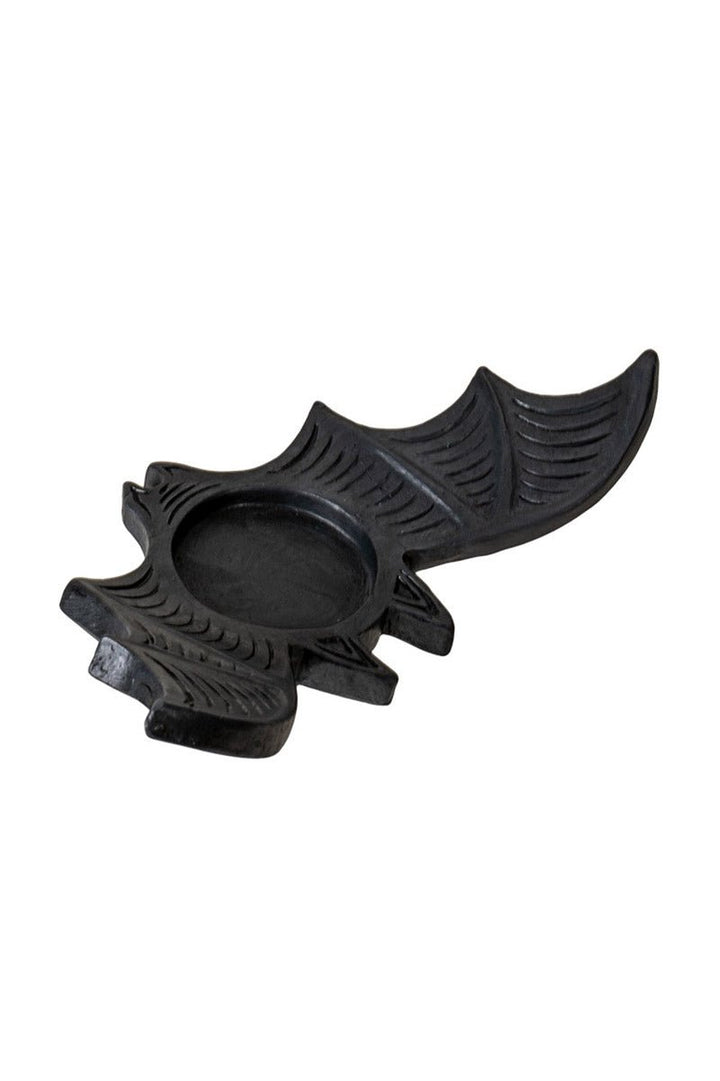 Black Bat Tealight Candle Holder - housewares - VampireFreaks - Pacific Giftware