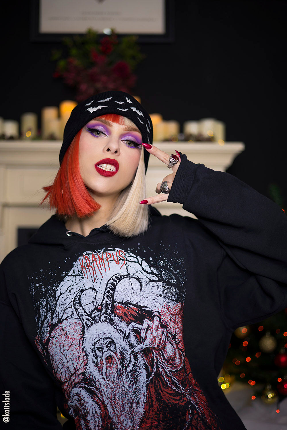 Naughty List Krampus Hoodie