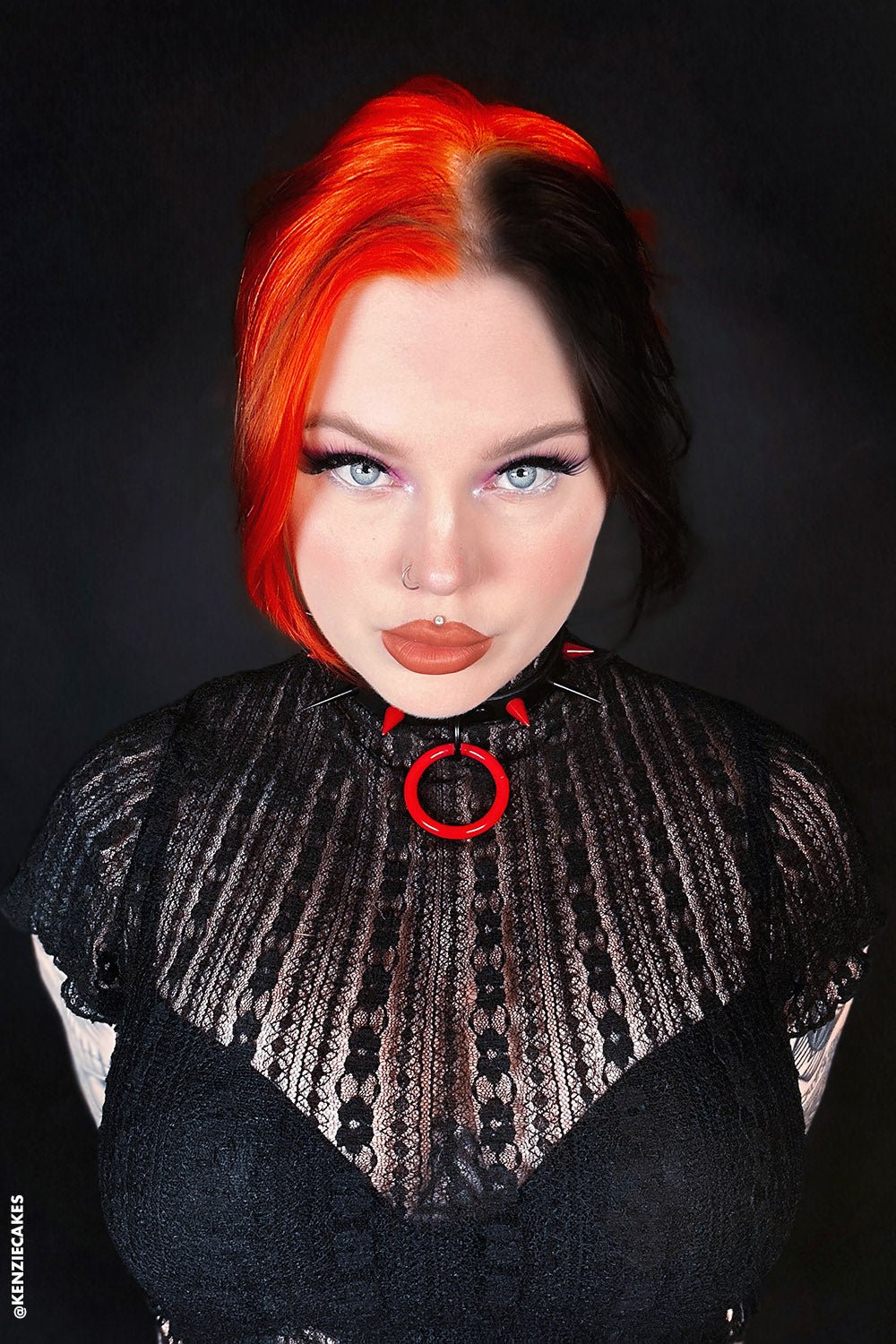 Black Blood Choker [RED/BLACK] - chokers - VampireFreaks - VampireFreaks