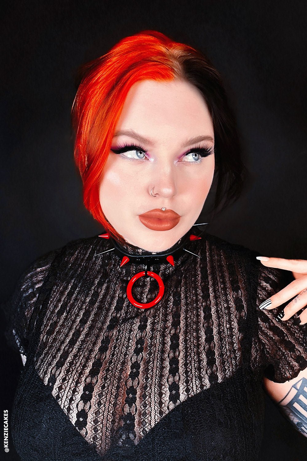 Black Blood Choker [RED/BLACK] - chokers - VampireFreaks - VampireFreaks