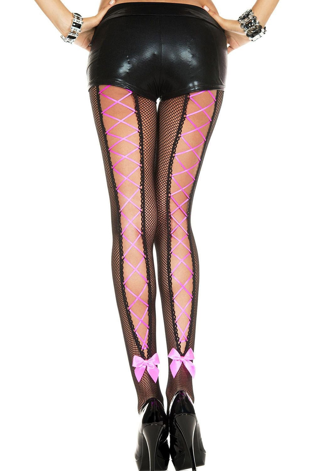 Black Blush Fishnet Tights - socks & stockings - VampireFreaks - Music Legs