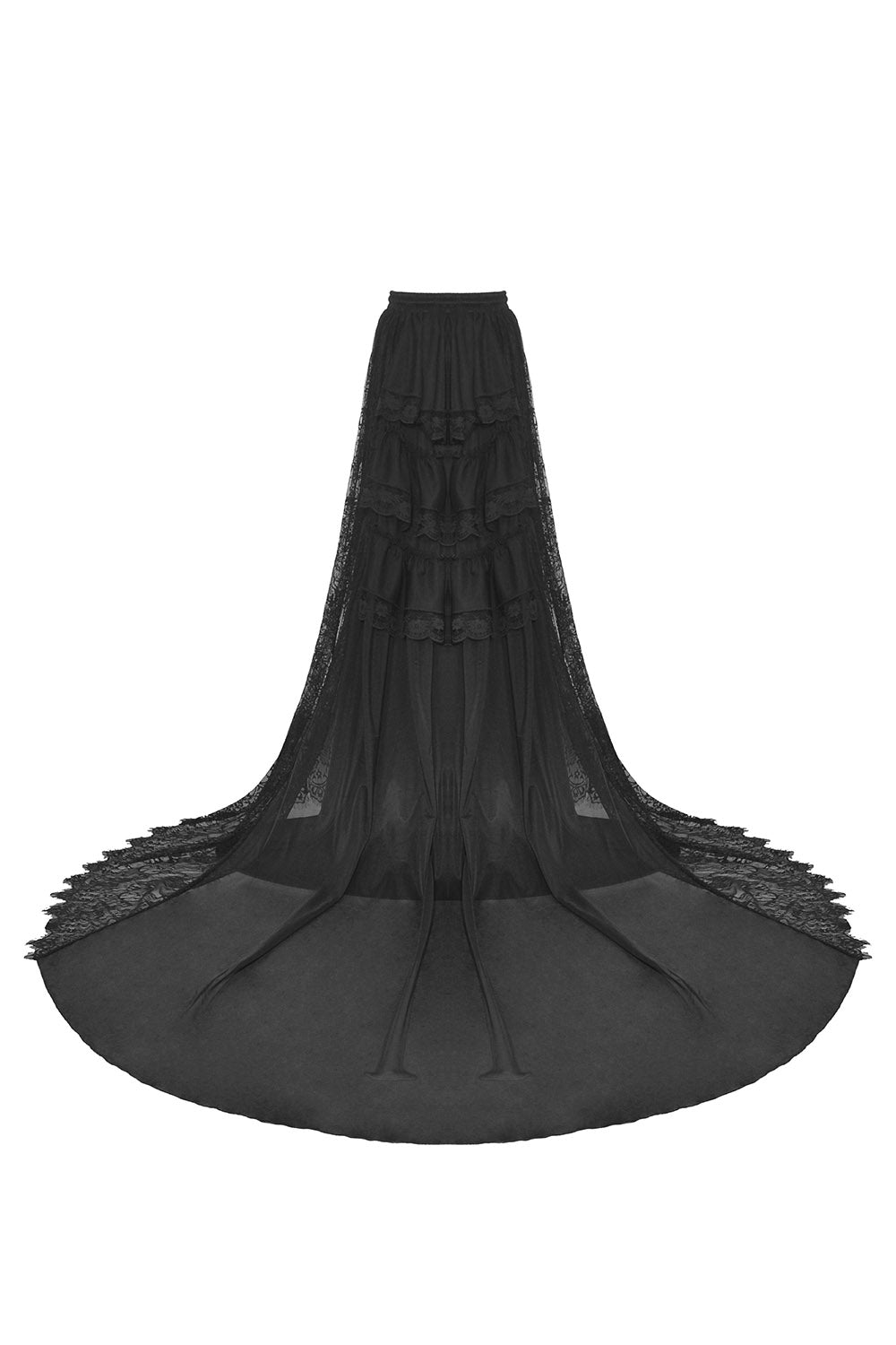 Black Bridal Bustle Skirt - skirts - VampireFreaks - Dark In Love