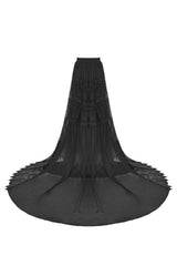 Black Bridal Bustle Skirt - skirts - VampireFreaks - Dark In Love