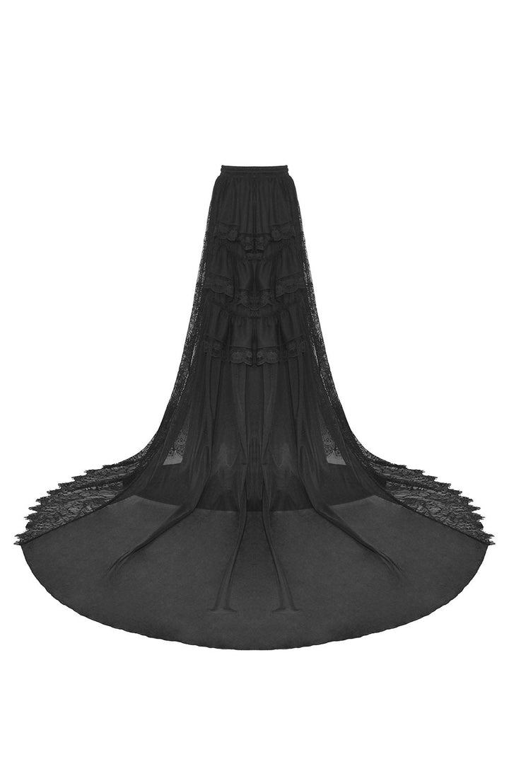 Black Bridal Bustle Skirt - skirts - VampireFreaks - Dark In Love