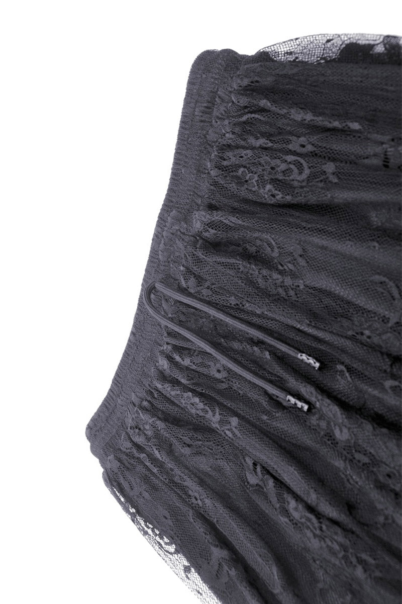 Black Bridal Bustle Skirt - skirts - VampireFreaks - Dark In Love