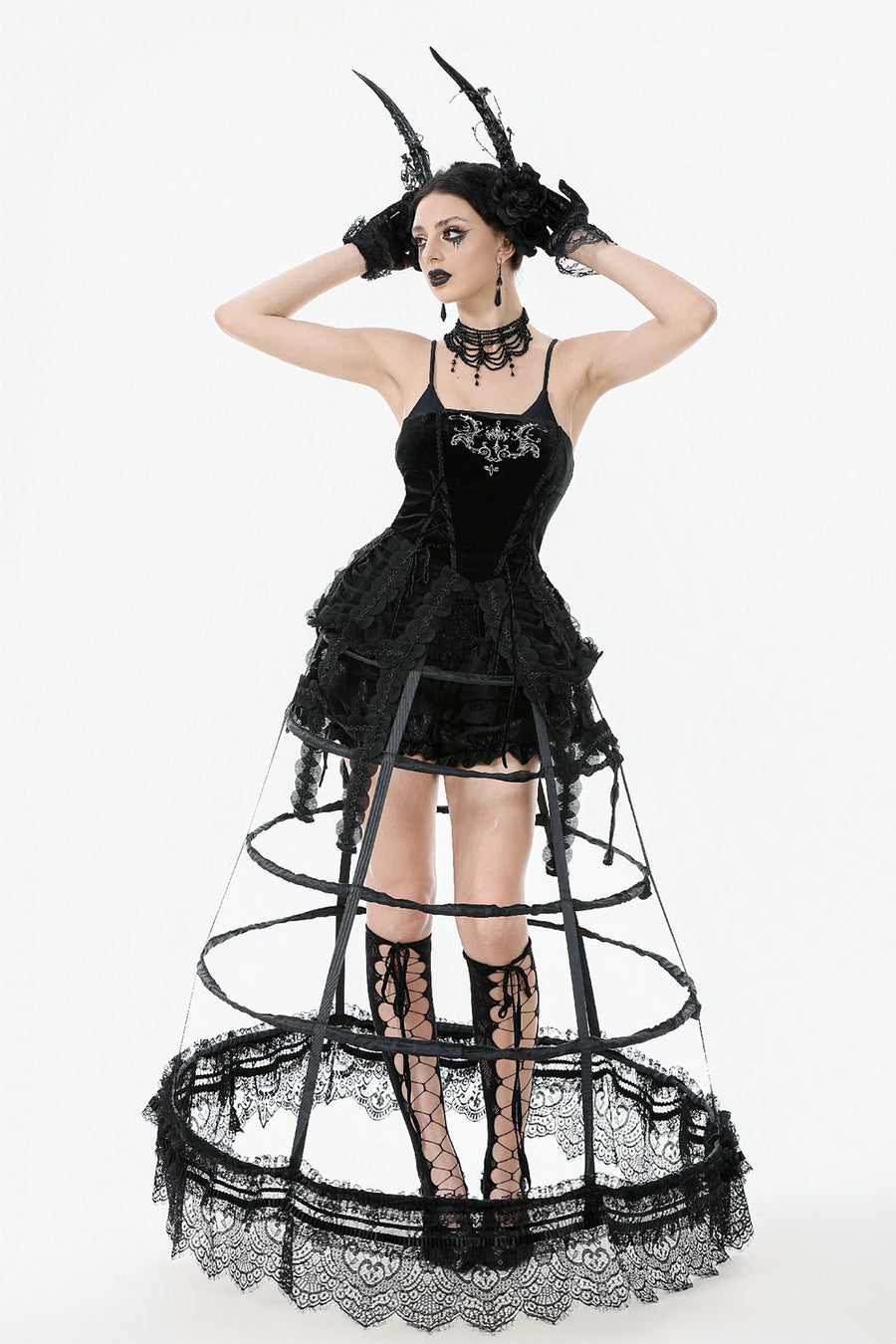 caged hoop skirt