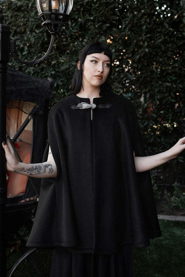 womens black gothic cape