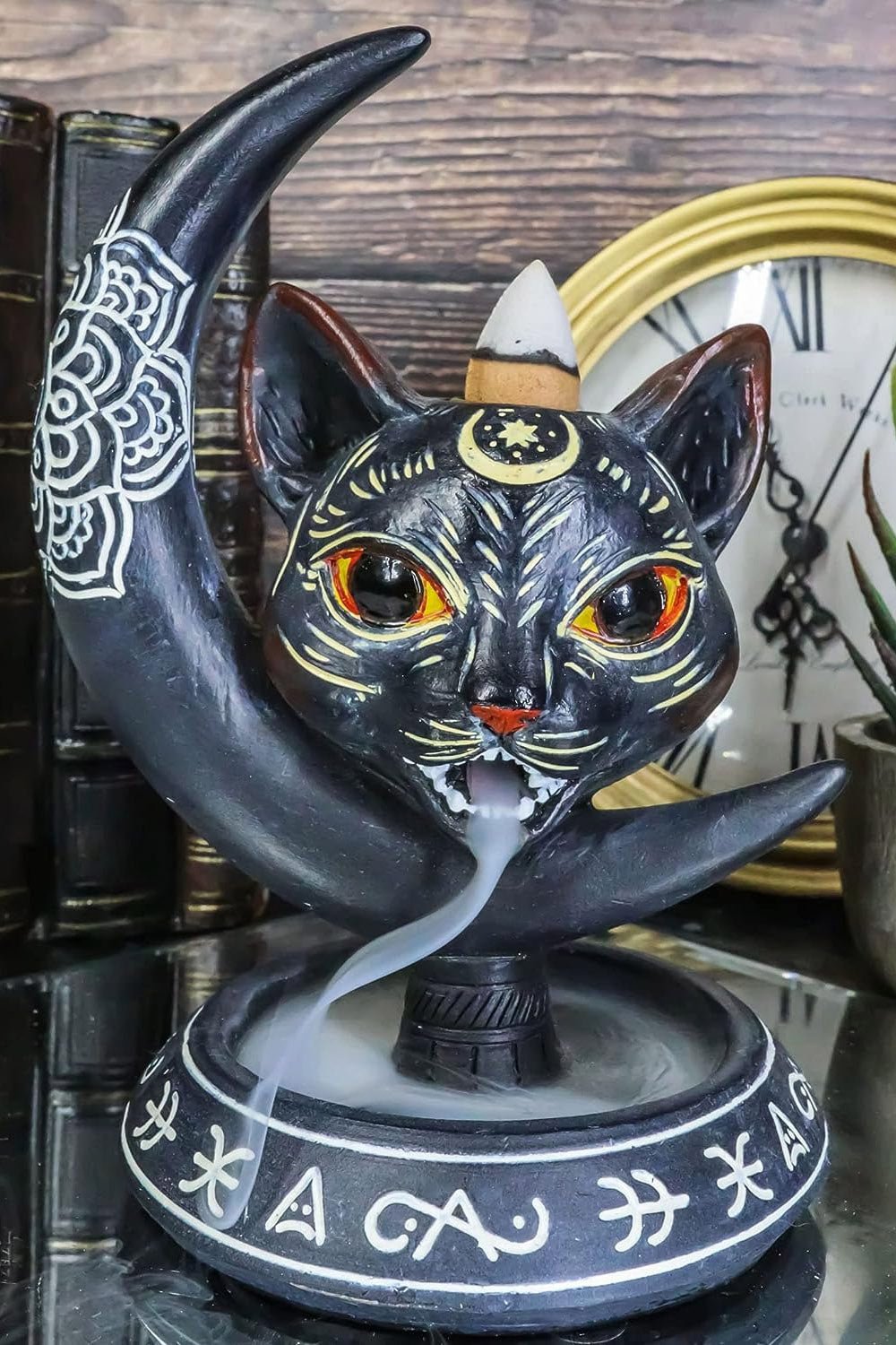 Black Cat Backflow Incense Burner - housewares - VampireFreaks - Pacific Giftware