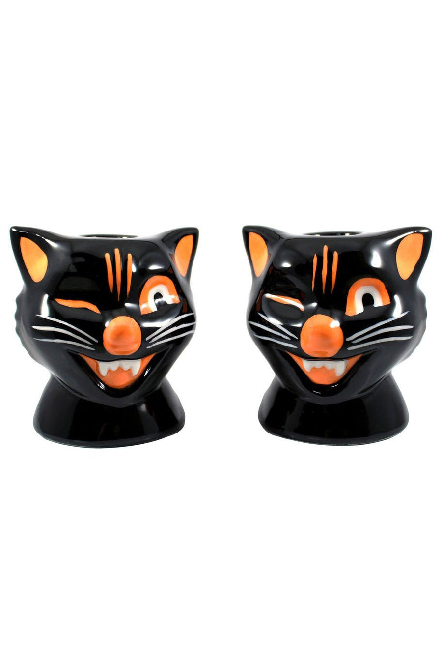 Black Cat Candle Holders - housewares - VampireFreaks - Sourpuss