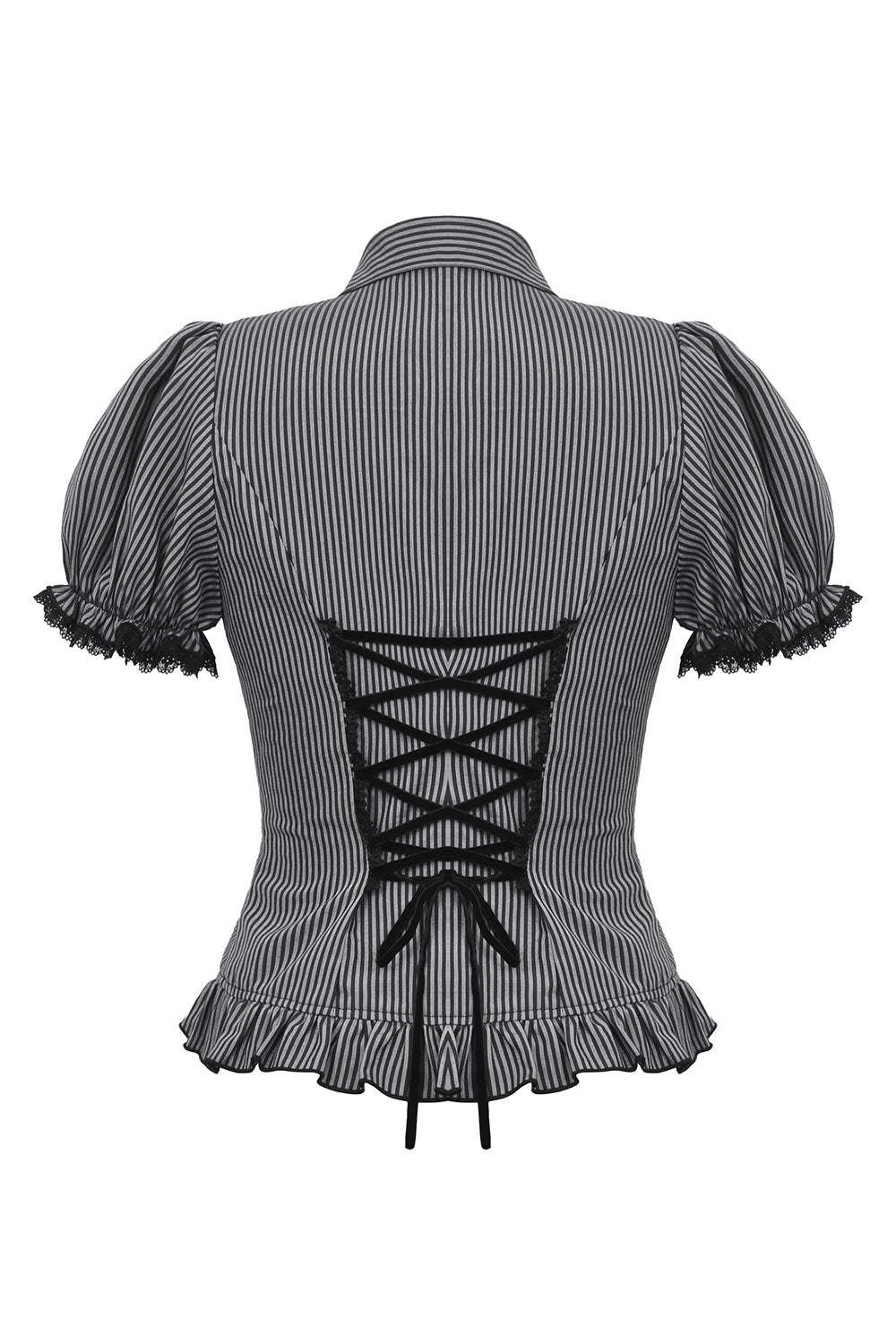 Black Cat Coven Cameo Blouse - womens tops - VampireFreaks - Dark In Love