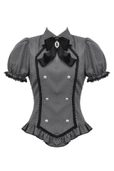 Black Cat Coven Cameo Blouse - womens tops - VampireFreaks - Dark In Love