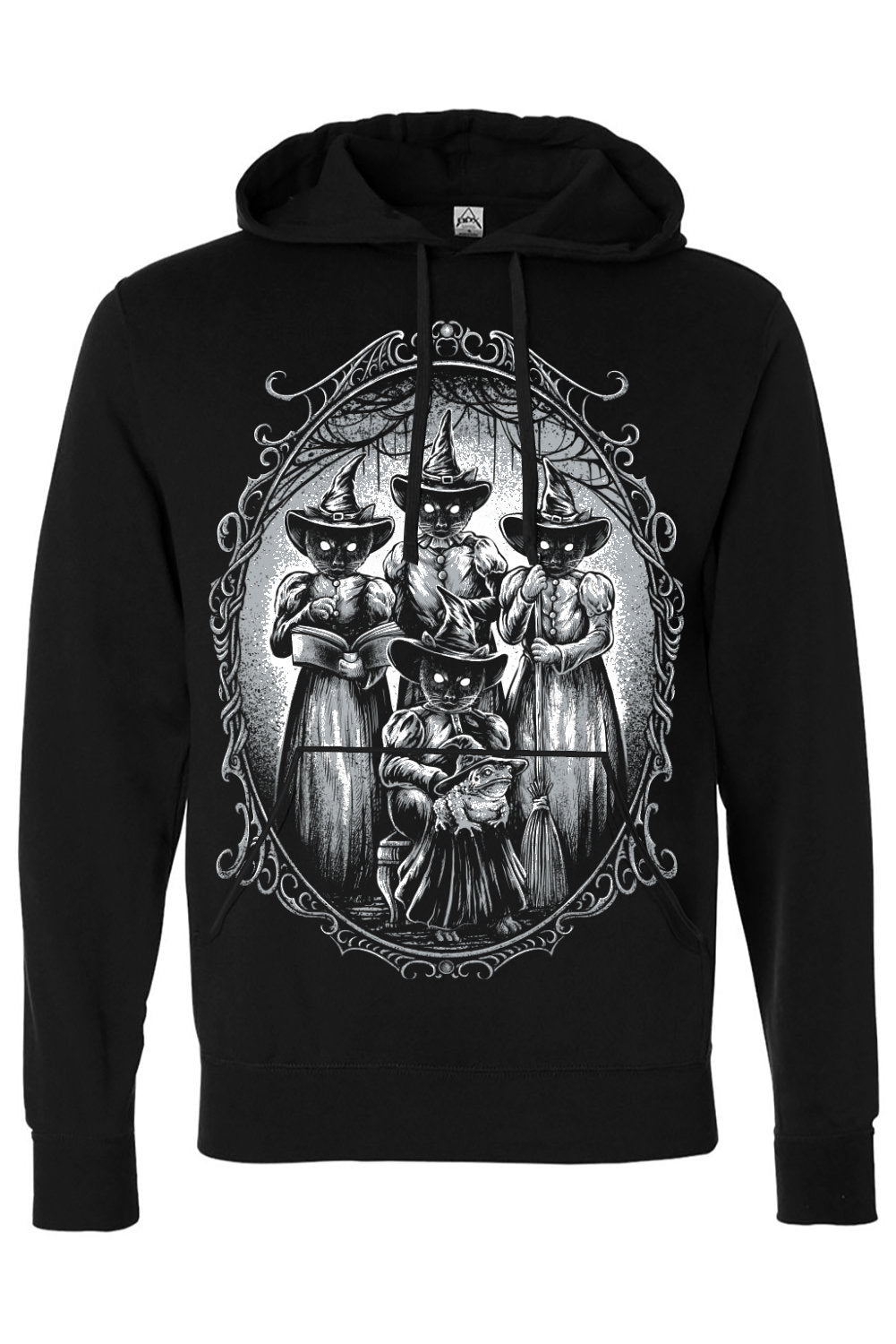 Black Cat Coven Hoodie [Zipper or Pullover] - mens outerwear - VampireFreaks - VampireFreaks