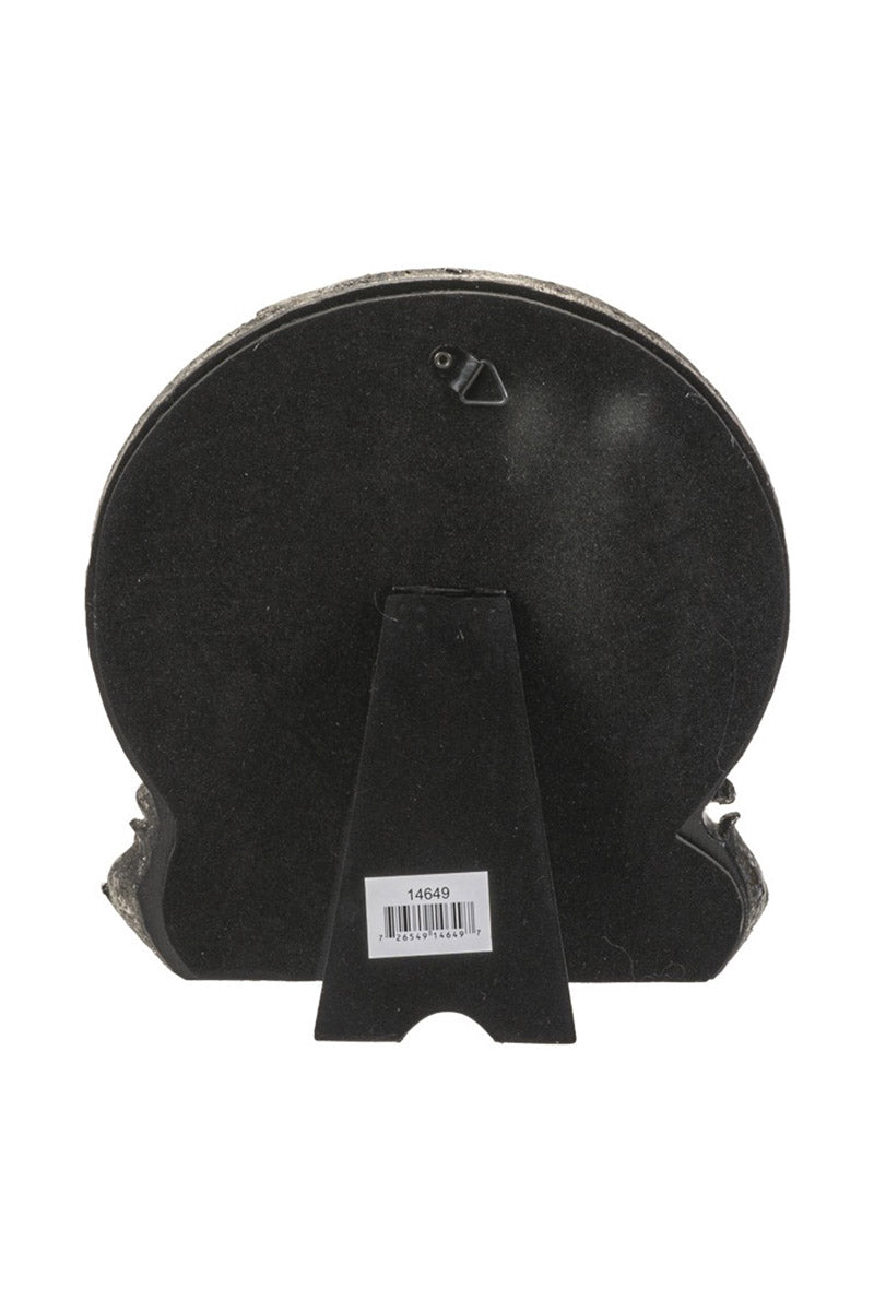 witchy black cat crescent moon table mirror