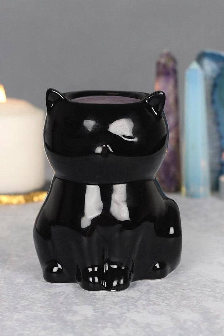 Black Cat Oil Burner - housewares - VampireFreaks - Pacific Giftware