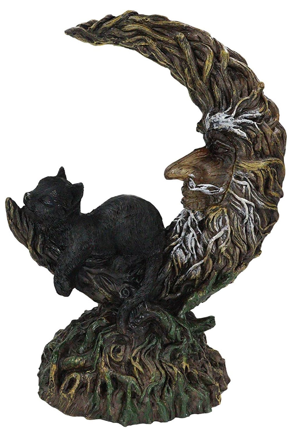 Black Cat on Moon Statue - housewares - VampireFreaks - Pacific Giftware