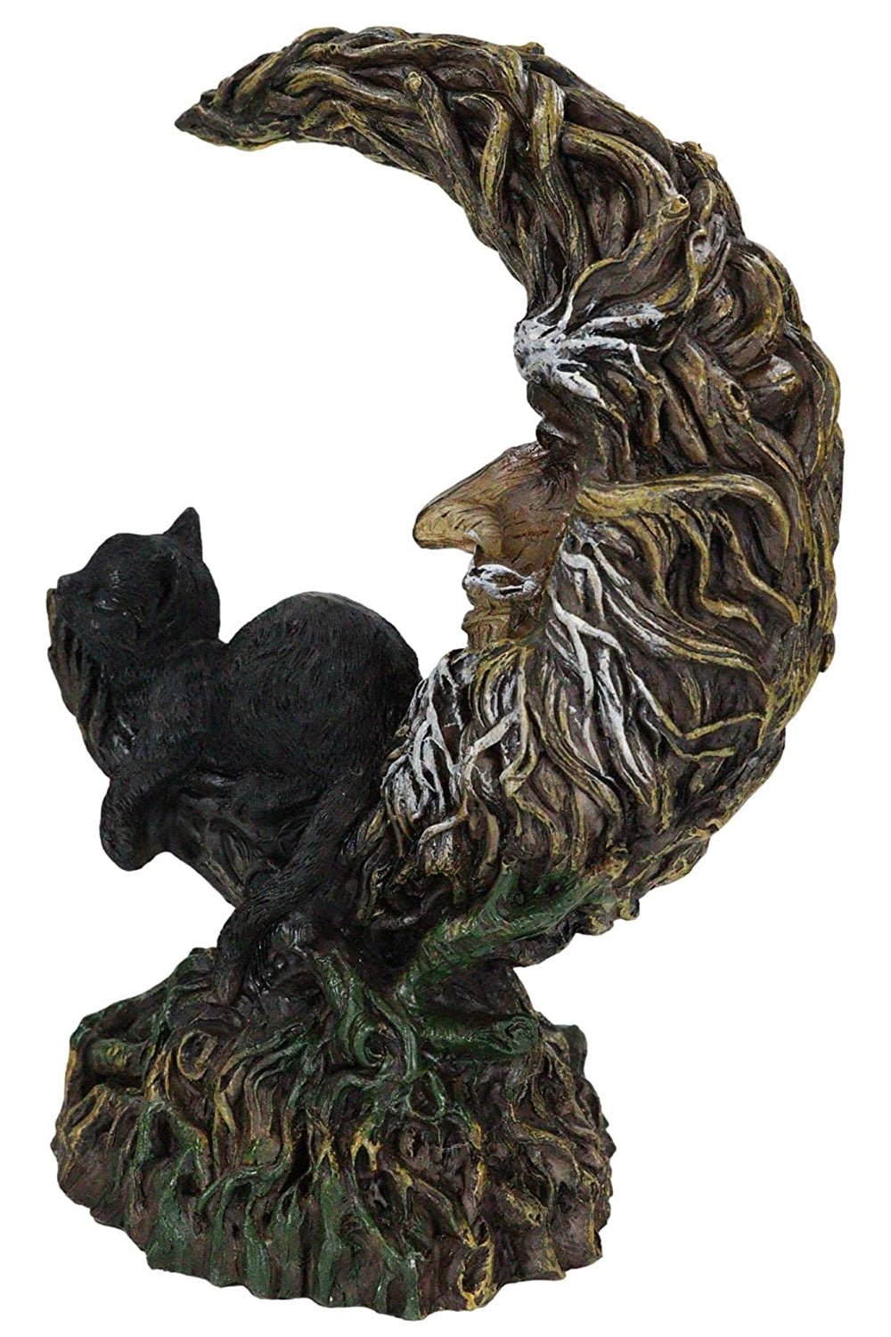 Black Cat on Moon Statue - housewares - VampireFreaks - Pacific Giftware