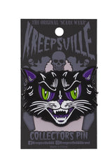 vintage black cat pin