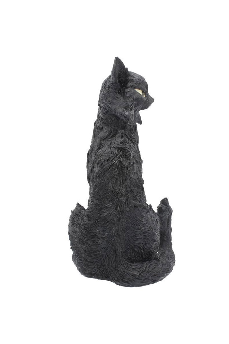 halloween gothic cat sculpture 