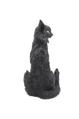 halloween gothic cat sculpture 