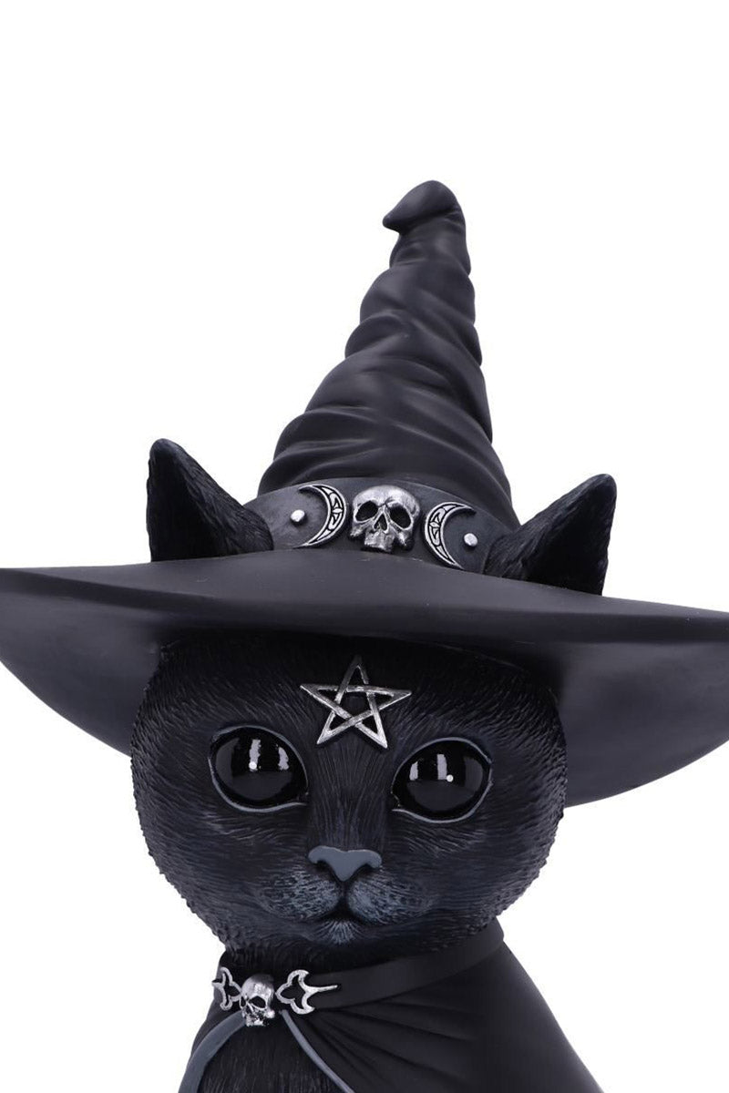 witch hat cat figurine 