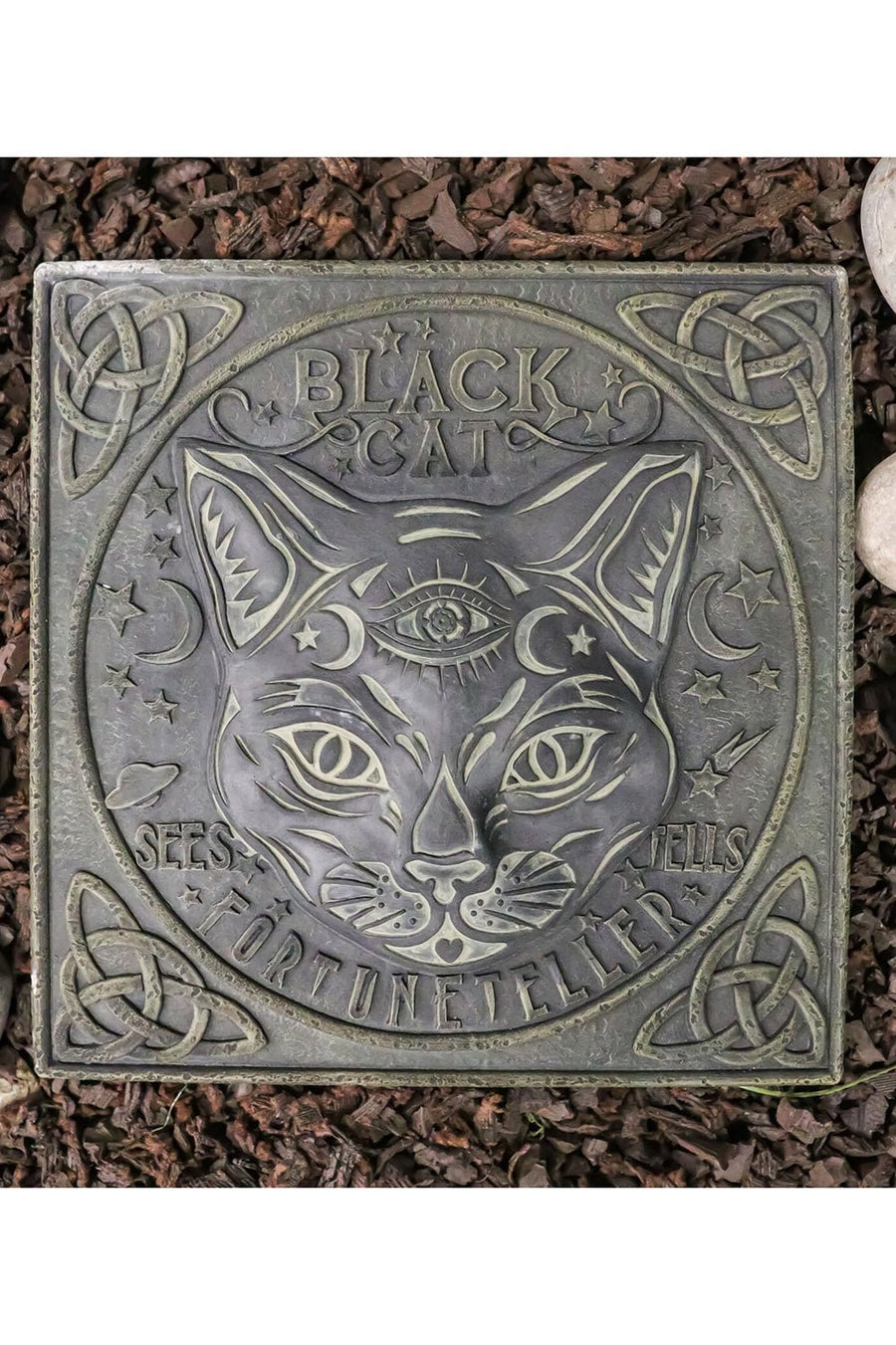 Black Cat Stepping Stone - housewares - VampireFreaks - Pacific Giftware