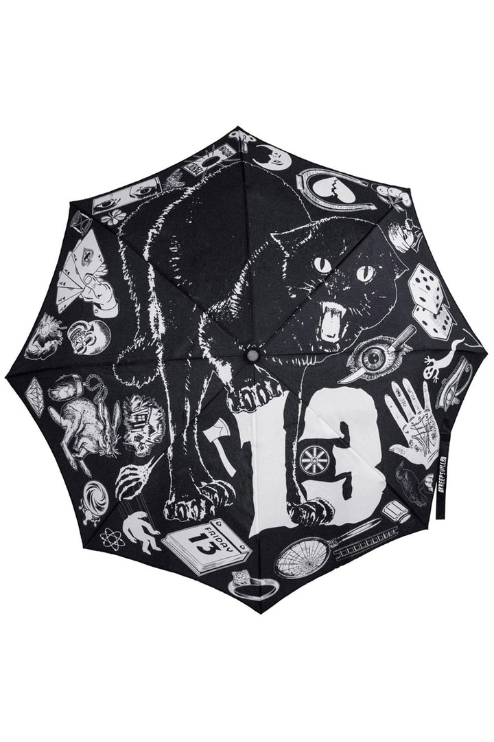 Skull Handle Superstitions Umbrella
