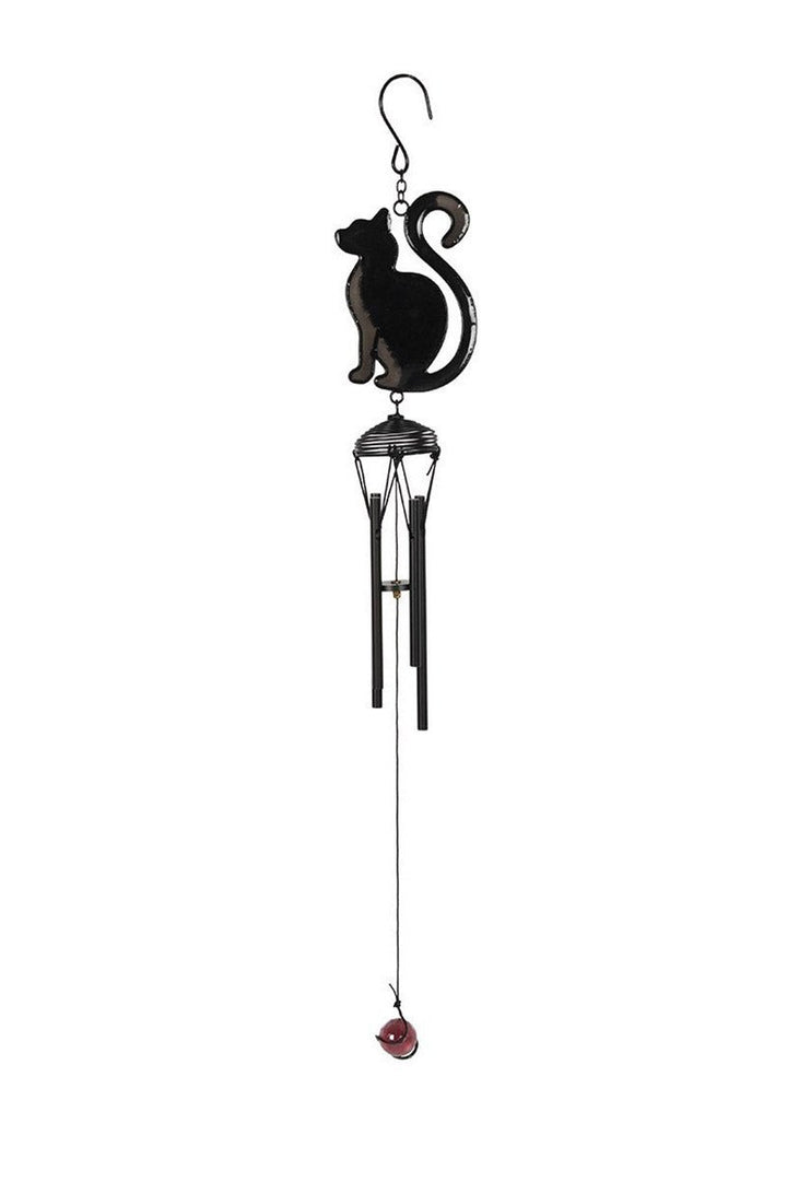 Black Cat Wind Chime - housewares - VampireFreaks - Pacific Giftware