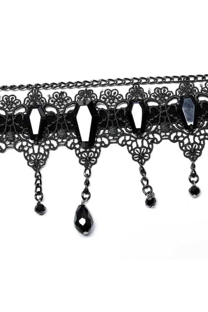 Black Coffin Choker - chokers - VampireFreaks - Punk Rave