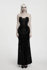 romantic gothic womens black corset with embroidery and lace detail