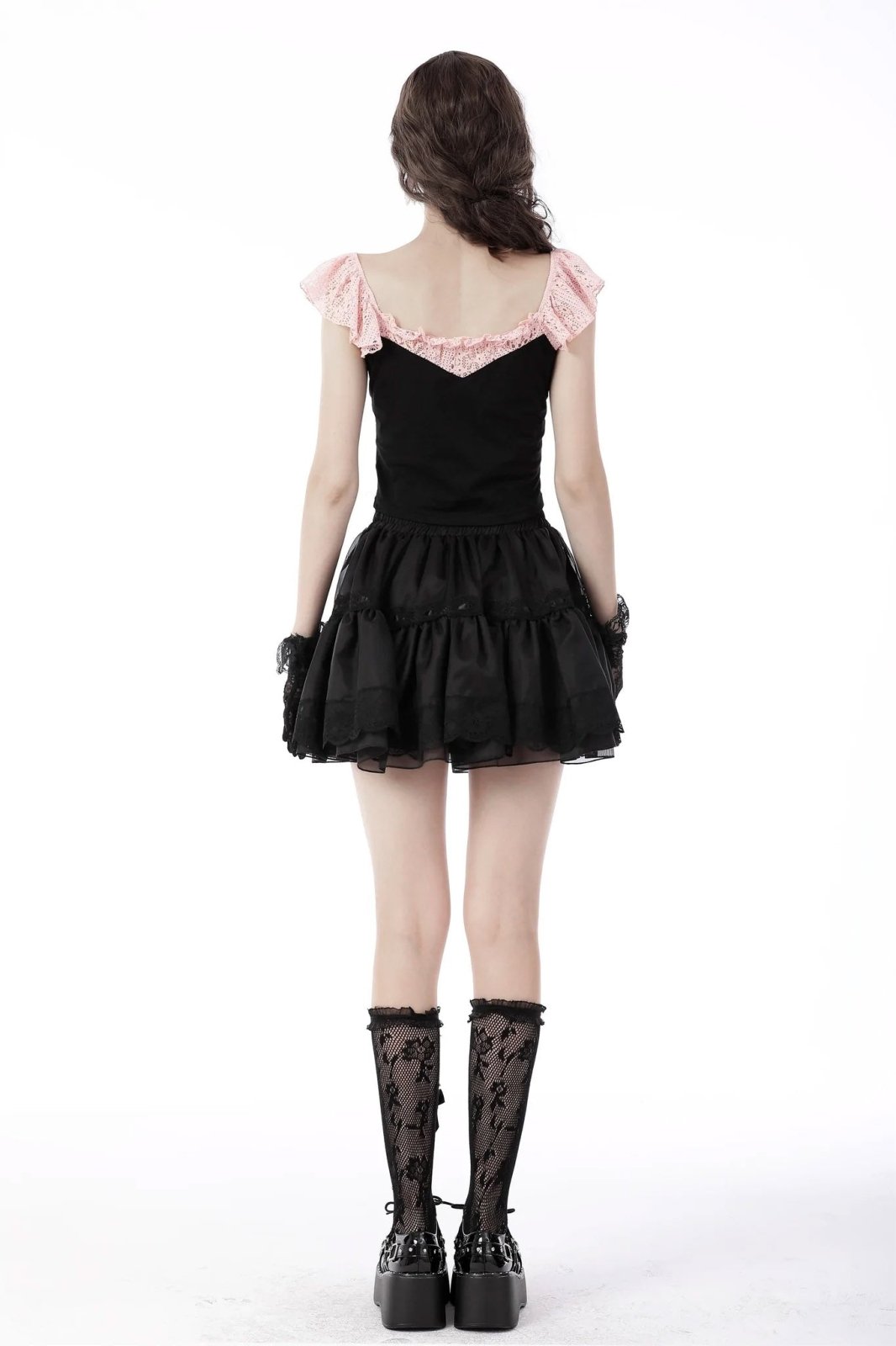 Black Cupcakes Ruffle Skirt - Skirts - VampireFreaks - Dark In Love