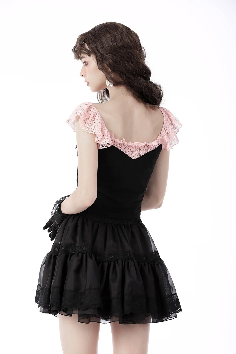 Black Cupcakes Ruffle Skirt - Skirts - VampireFreaks - Dark In Love