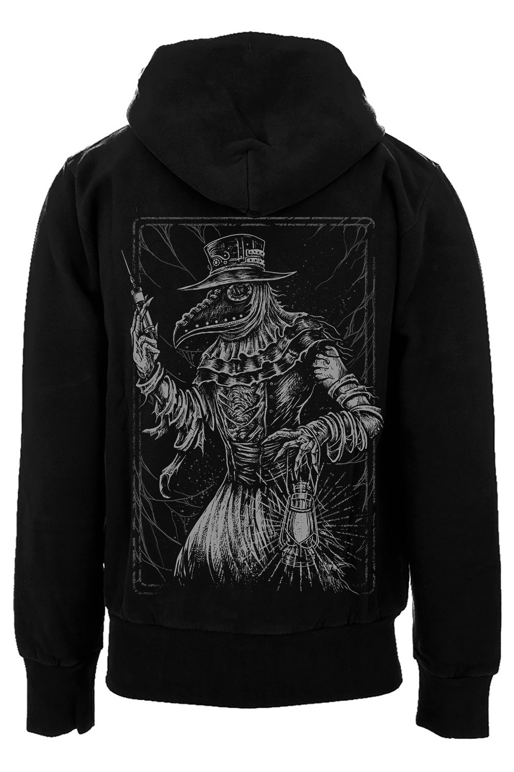 Black Death Doctor Hoodie [Zipper or Pullover] - mens outerwear - VampireFreaks - VampireFreaks