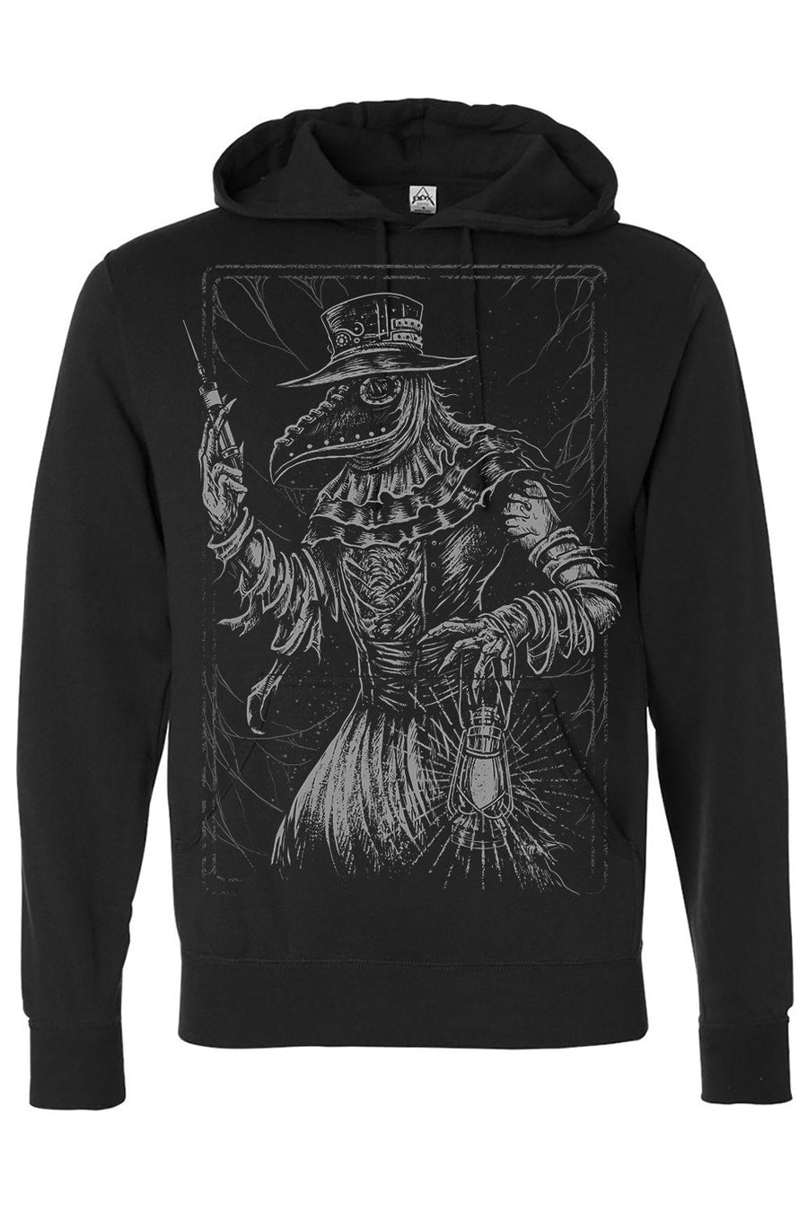 Black Death Doctor Hoodie [Zipper or Pullover] - mens outerwear - VampireFreaks - VampireFreaks